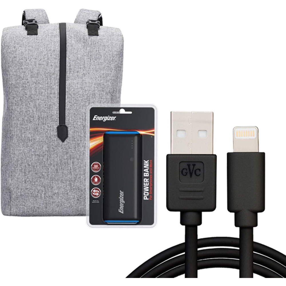 Energizer Grey Laptop Charging Bag with Power Bank Image 5