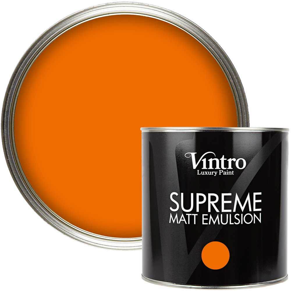 Vintro Paint Deep Saffron Matt Emulsion Interior Paint 2.5L Image 1