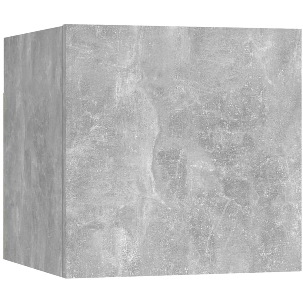 vidaXL 14 Door Concrete Grey Wall Mounted TV Cabinet Image 7