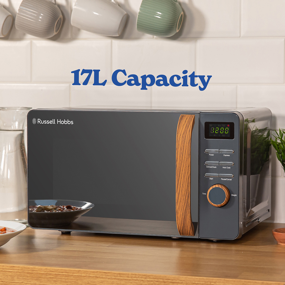 Russell Hobbs RHMD714G-MN Grey 17L Scandi Compact Digital Microwave 700W Image 5