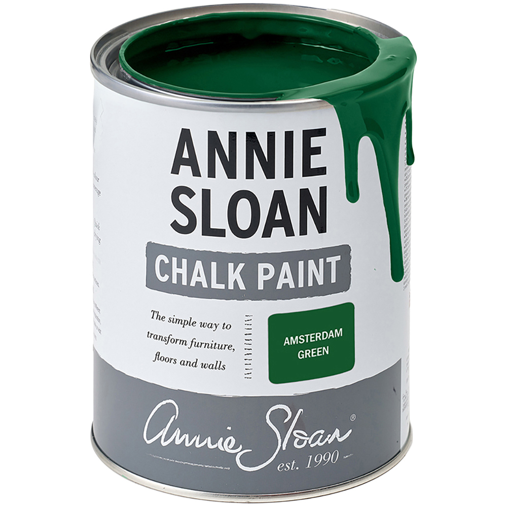 Annie Sloan Amsterdam Green Matt Chalk Paint 1L Image 2