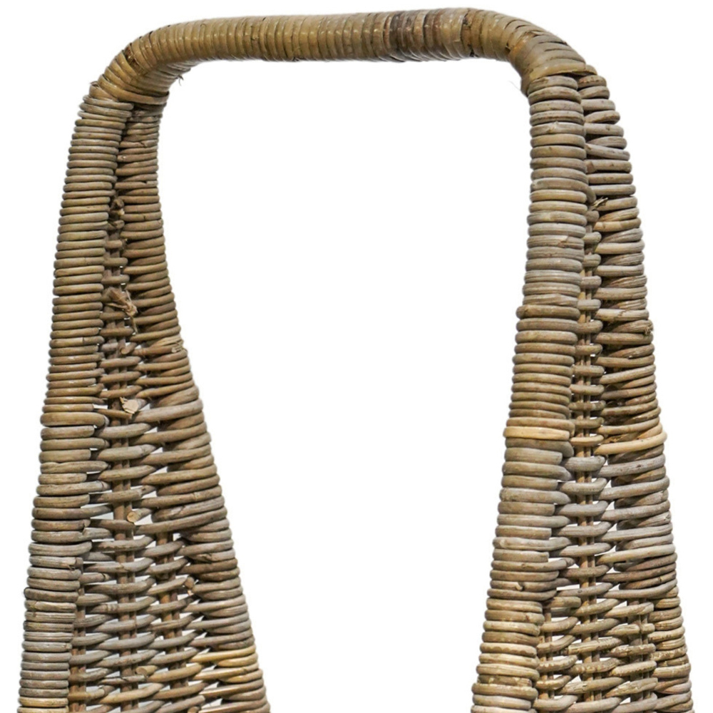 Ivyline Natural Rattan Tall Rustic Log Storage Basket Image 6