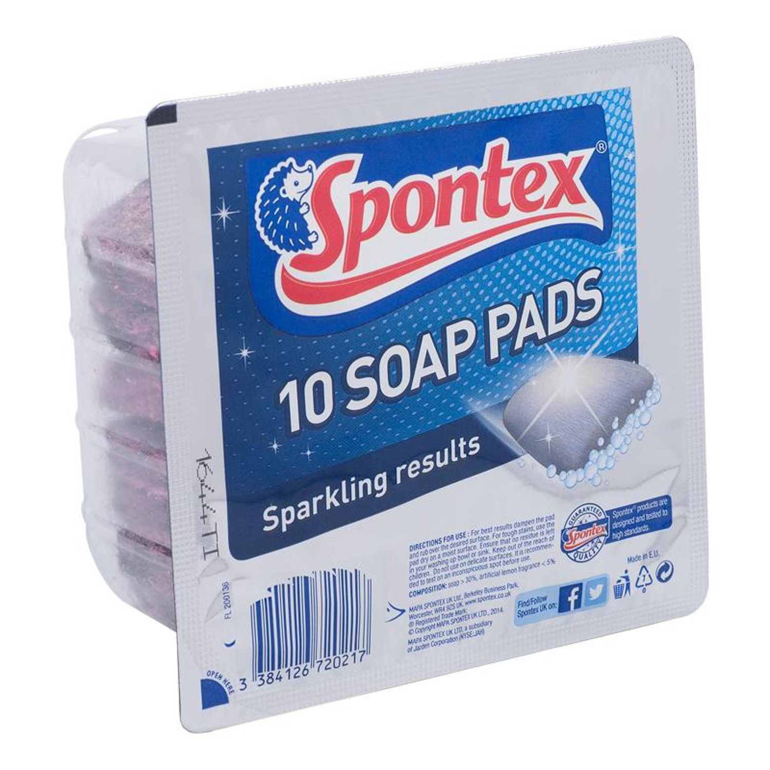 Spontex Soap Pads Pack of 10 Image 1