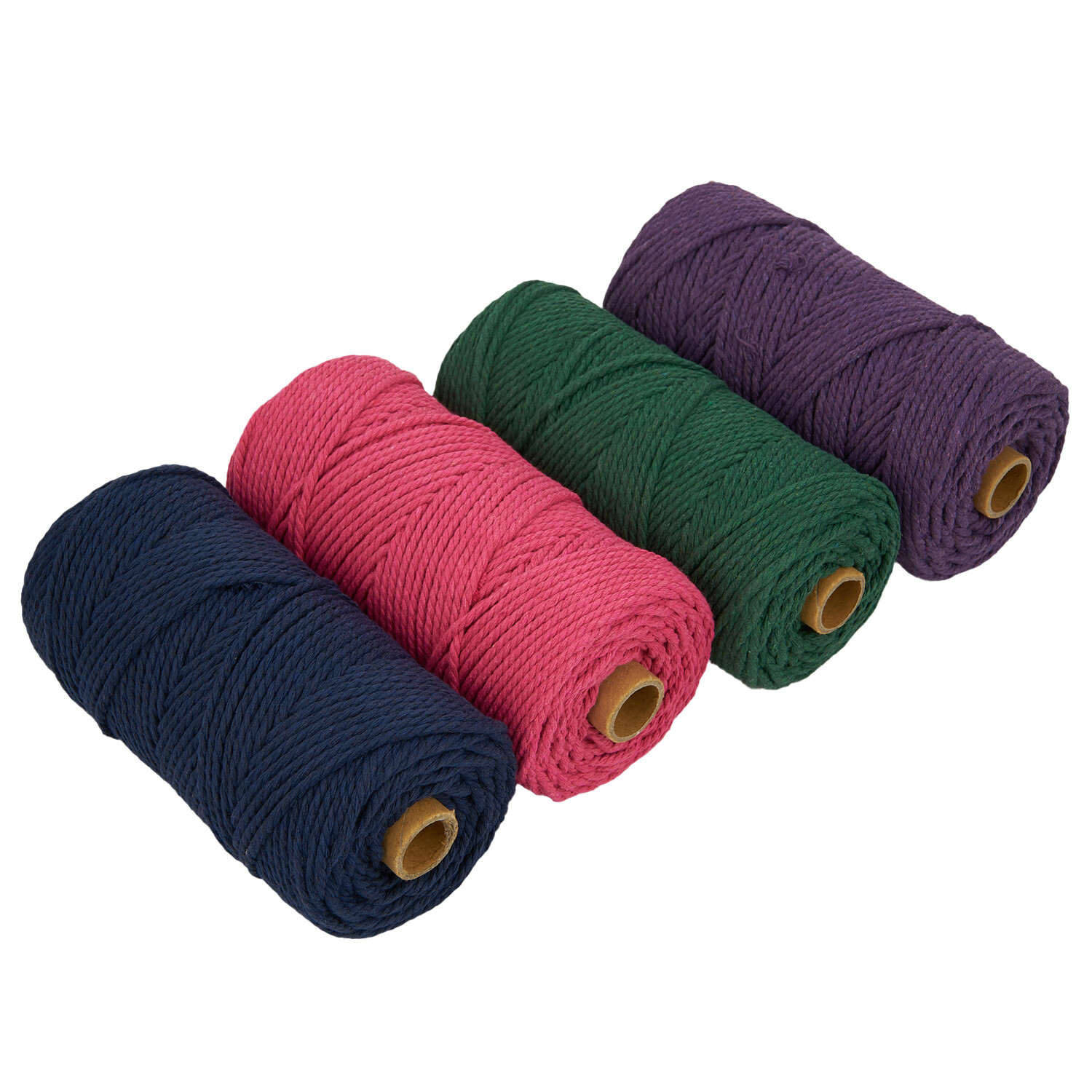 Pack of 4 Macrame Wool - Dark Colours Image 1