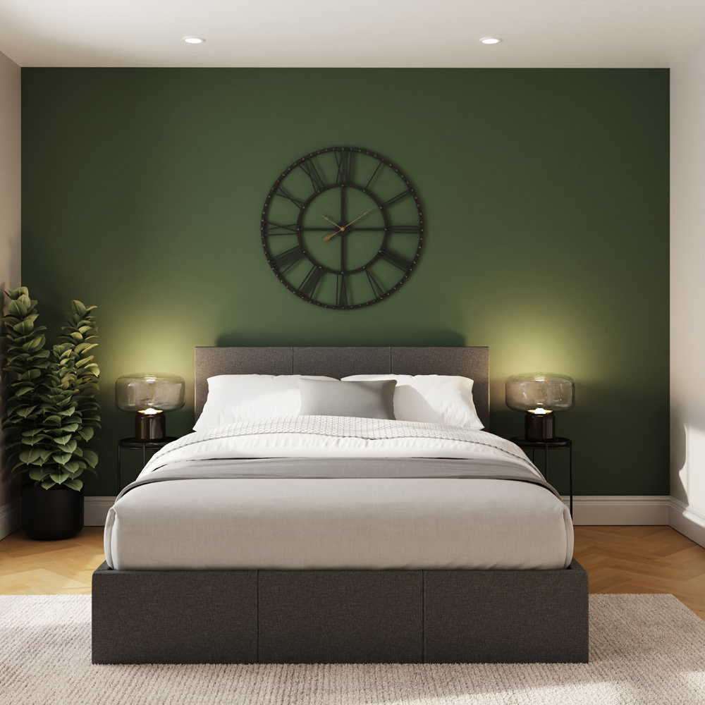 GFW Double Grey Side Lift Ottoman Bed Image 8
