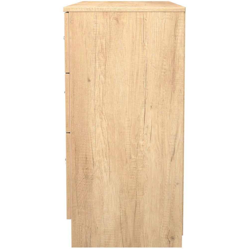 Crowndale Avon 6 Drawer Nebraska Oak Wide Chest of Drawers Ready Assembled Image 3
