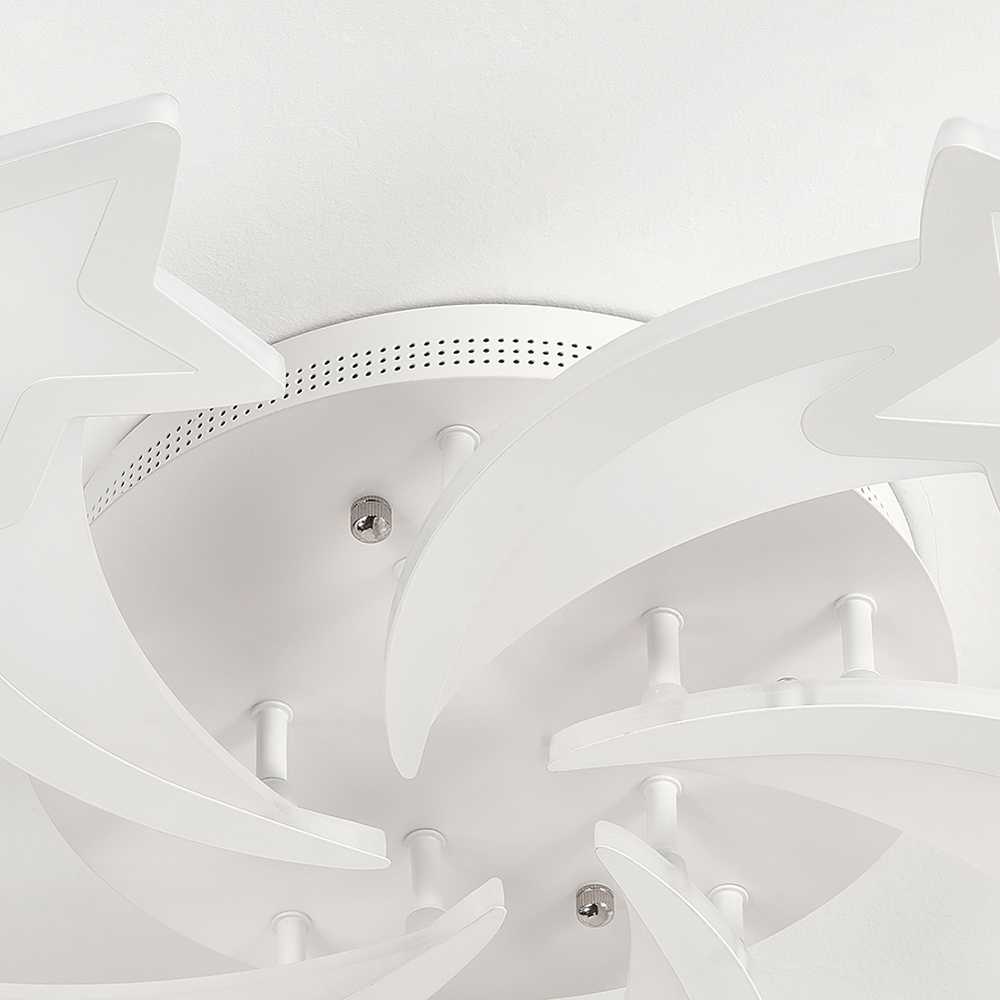 Living and Home 5 White Shooting Star LED Ceiling Light Image 4