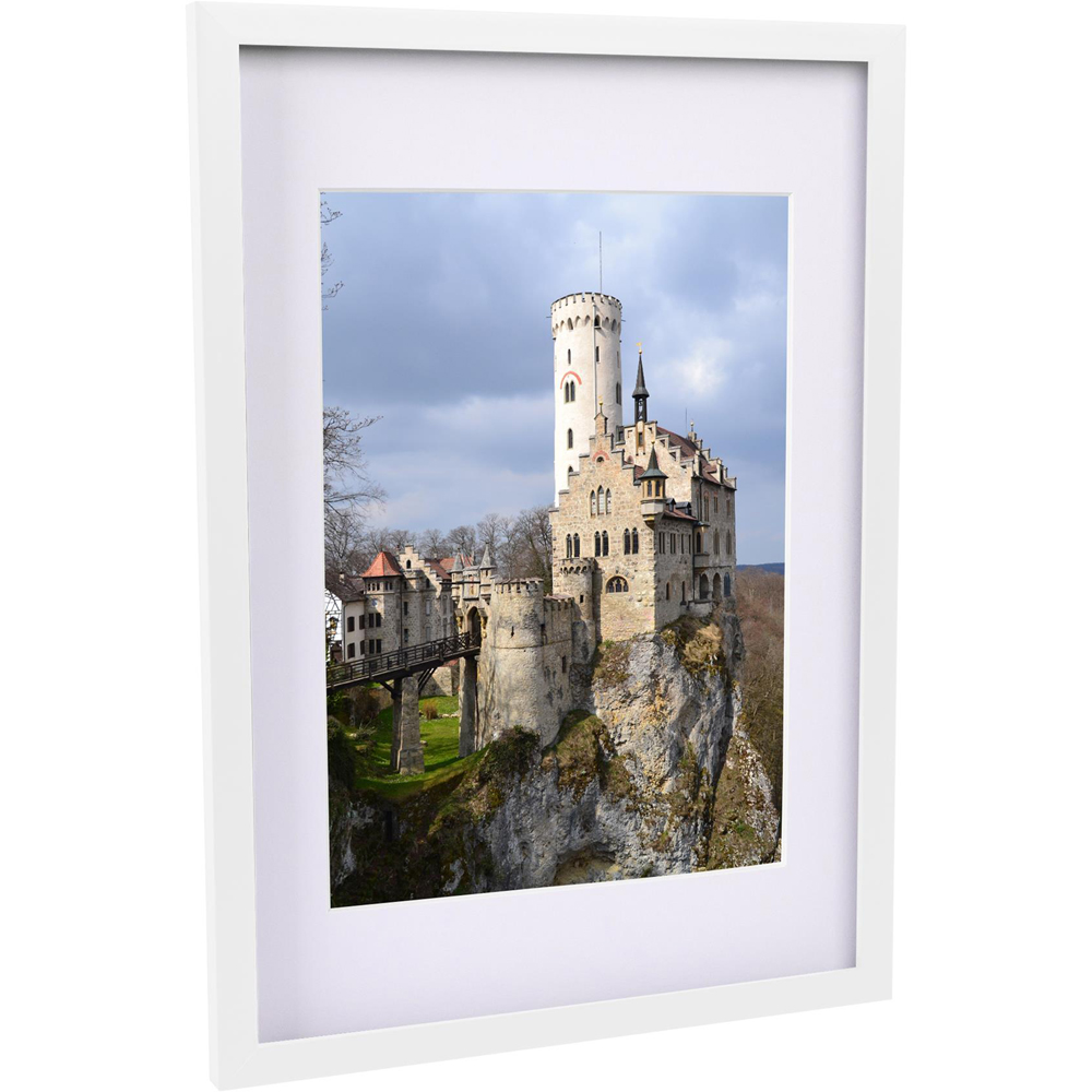 Nicola Spring White Photo Frame 12 x 17 inch with White A4 Mount 2 Pack Image 1