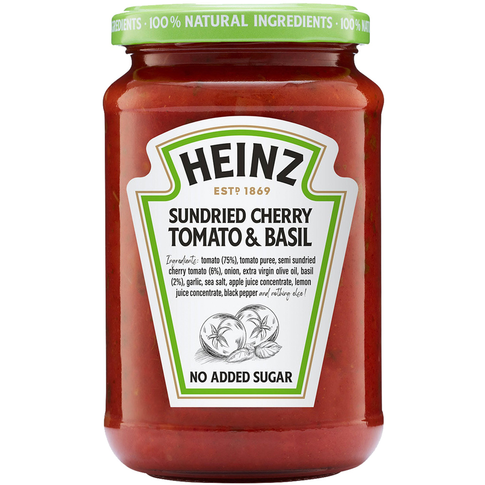 Heinz Sundried Tomato and Basil Sauce 350g Image