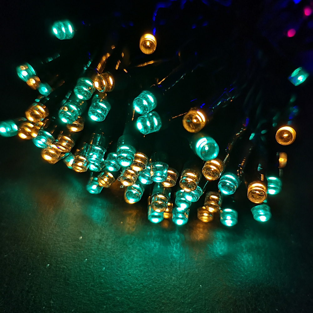 Premier TimeLights 1000 Multicolour LED Multi-Function Green Cable String Light 100m Image 6