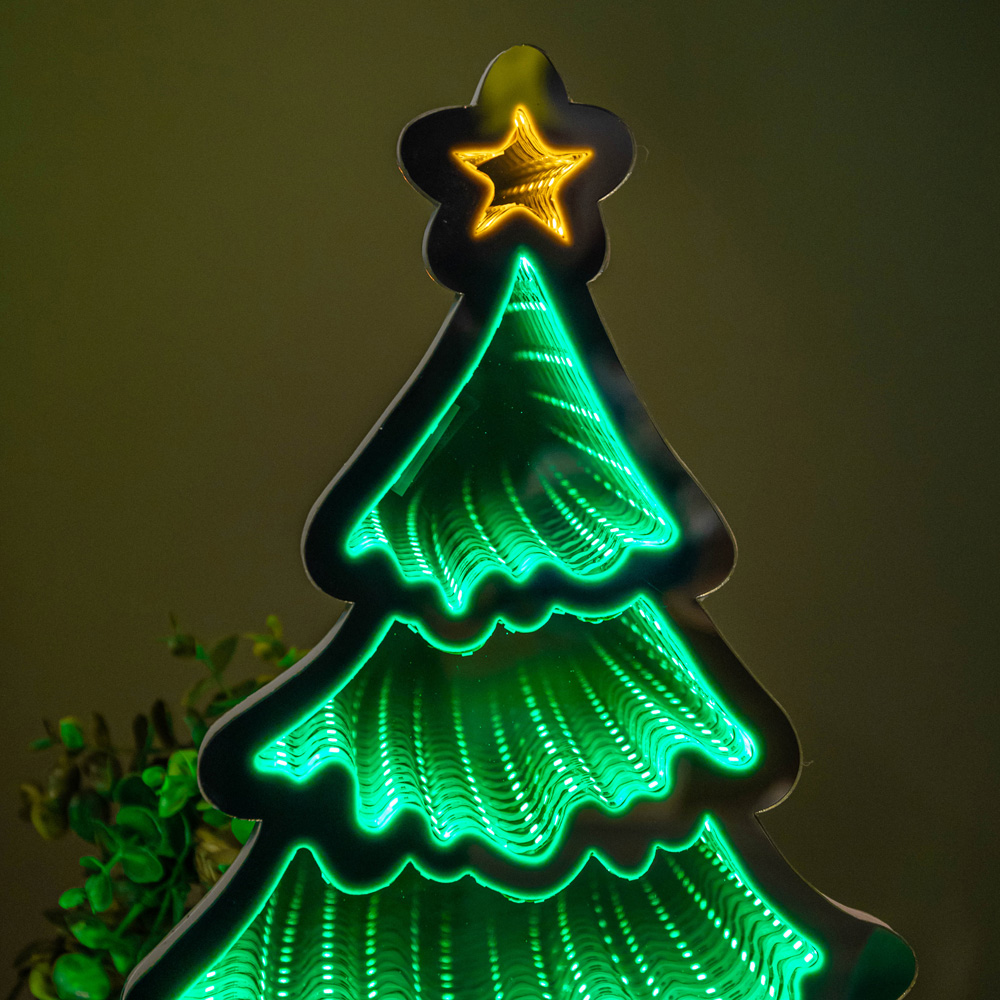 Samuel Alexander Light Up Infinity Standing Christmas Tree with Metal Base 40cm Image 6