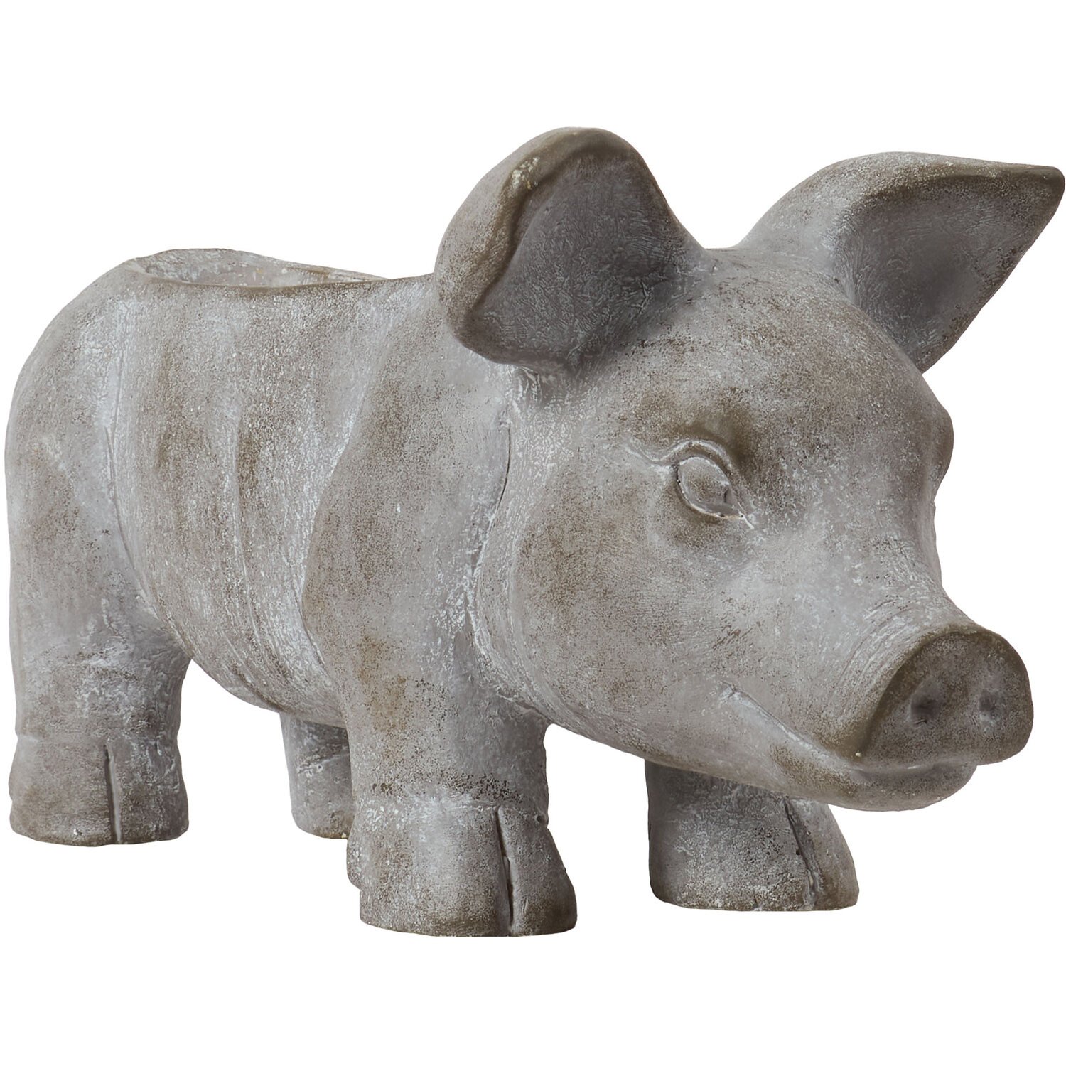 Pig Planter - Grey Image 1