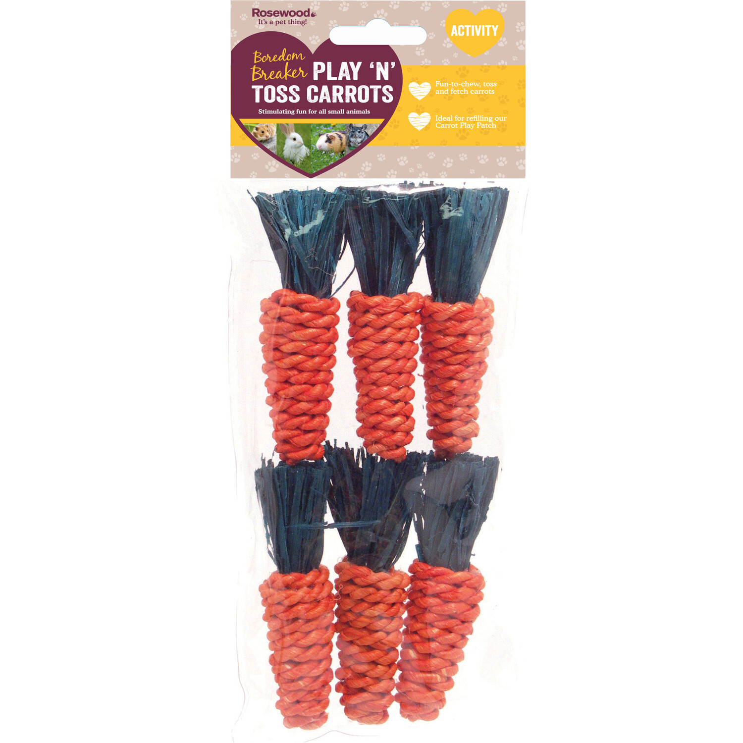 Pack of 6 Play N Toss Carrots Image