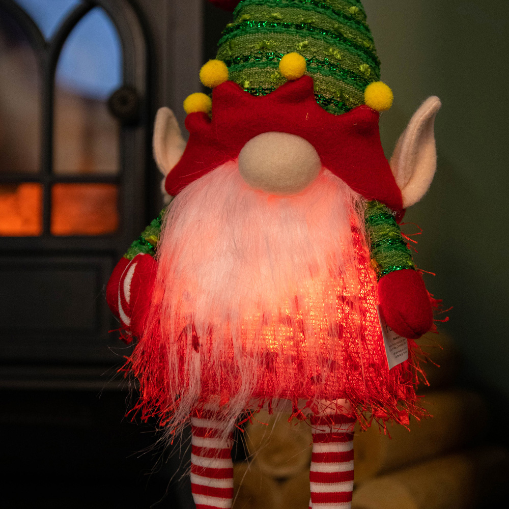 Samuel Alexander Light up Standing Christmas Elf Gonk with Warm White LEDs Image 5