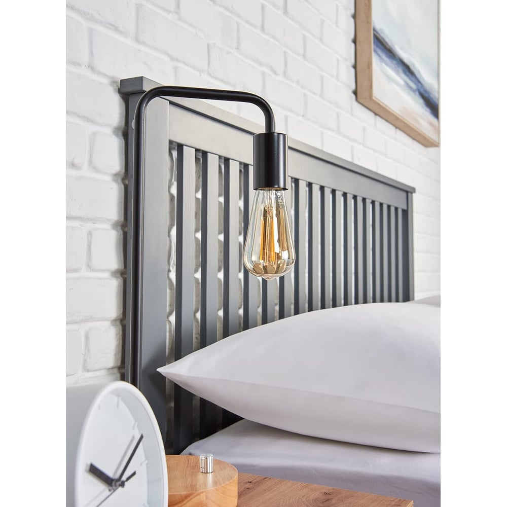 Home Treats King Size Grey Wooden Ottoman Bed Image 4
