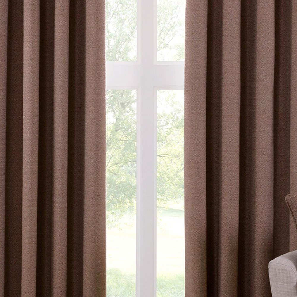 Crofton Eyelet Curtain - Chocolate / 229cm / 168cm Image 5