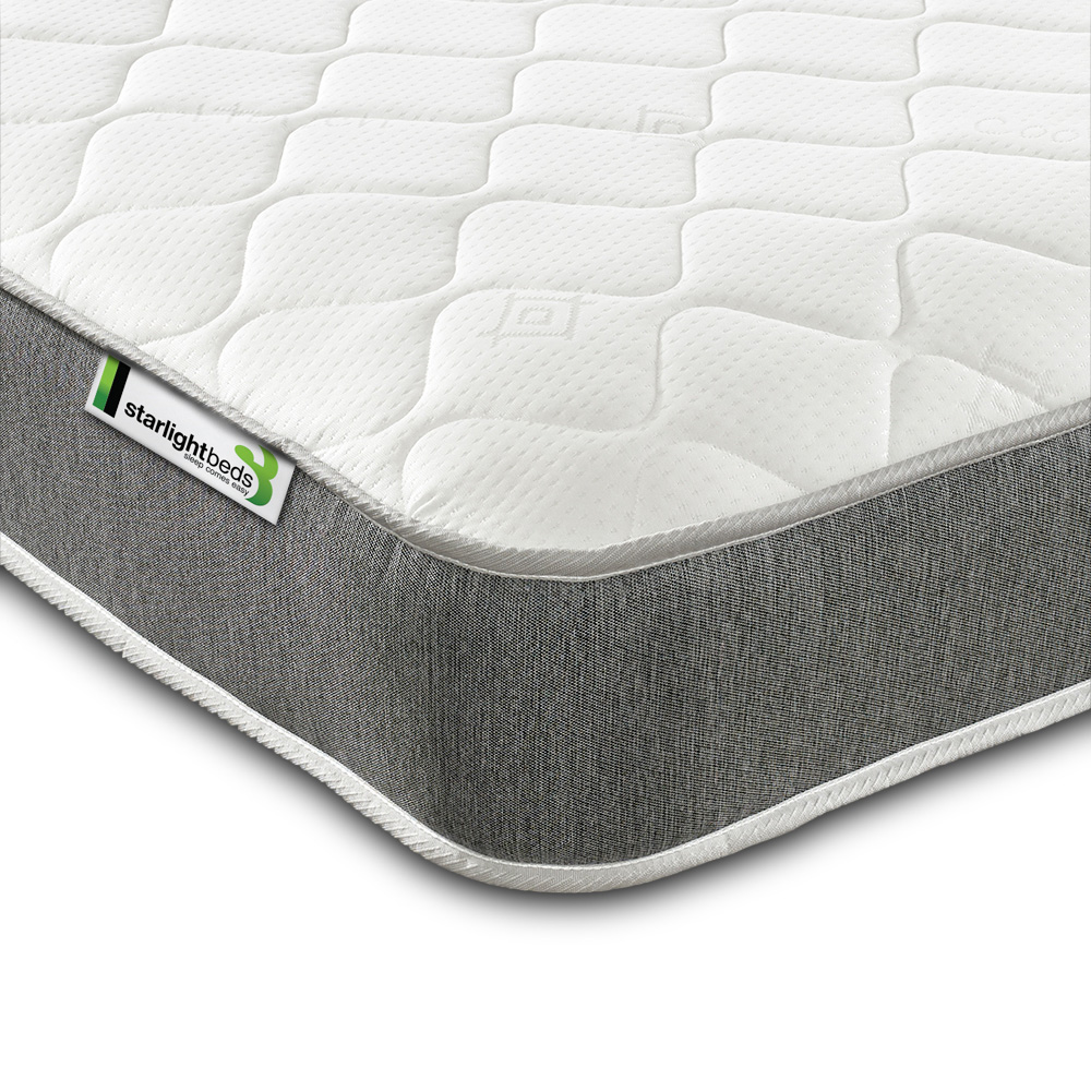 Starlight Beds Wellington Double Grey Open Coil Memory Foam Spring Mattress Image 3