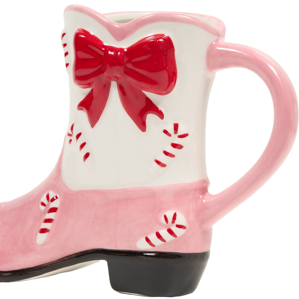 Christmas Cowboy Shaped Boot Mug Image 7