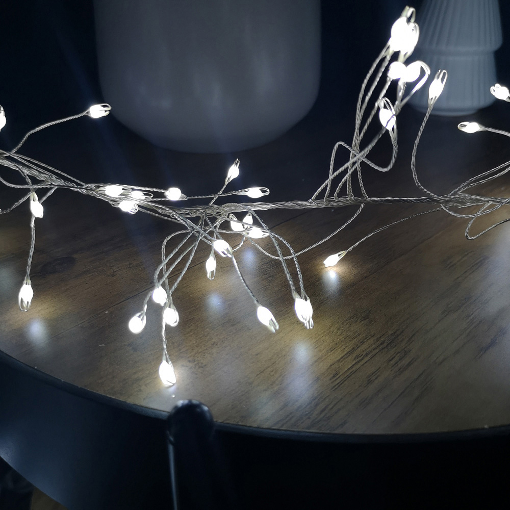 Samuel Alexander Ultra Bright 860 White LED Christmas Garland Light Image 5