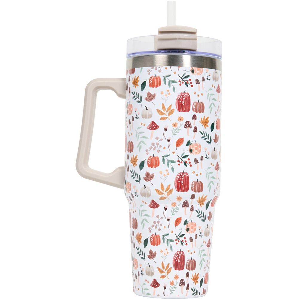 Autumn Stainless Steel Tumbler with Handle Image 2