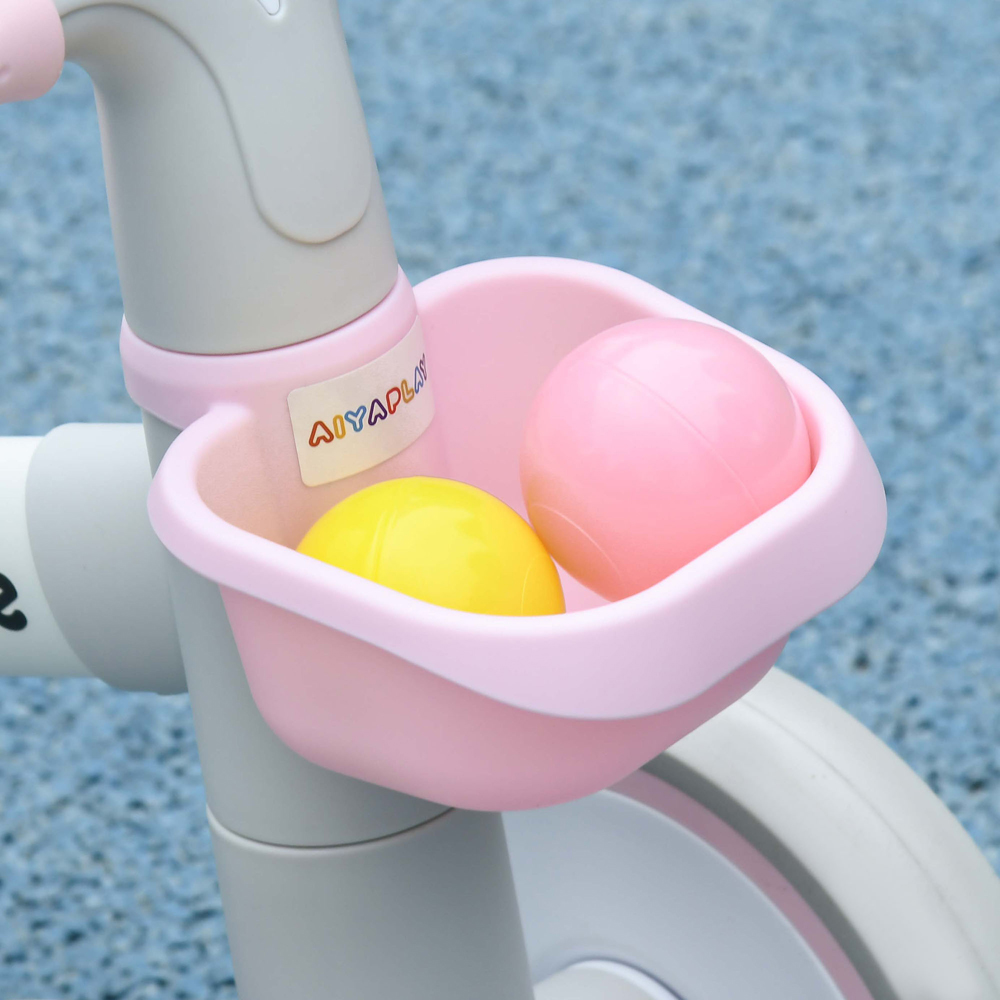 AIYAPLAY Pink Kids Balance Bike with Adjustable Seat Image 4