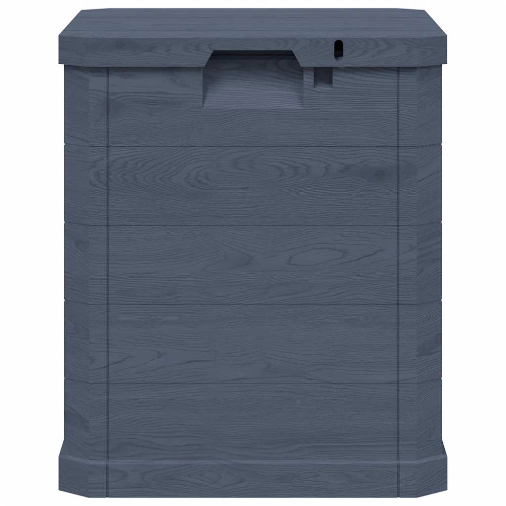 vidaXL 90L Anthracite Plastic Garden Storage Box Image 3