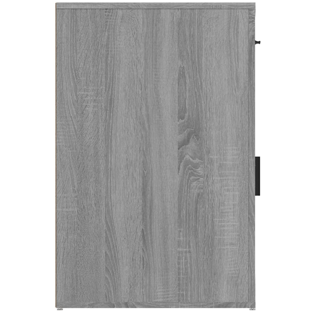 vidaXL Single Door Single Drawer Grey Desk Cabinet Image 6