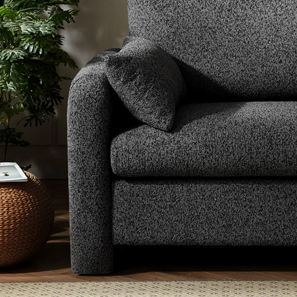Artemis Home Shorewood Charcoal Textured Fabric Armchair Image 2