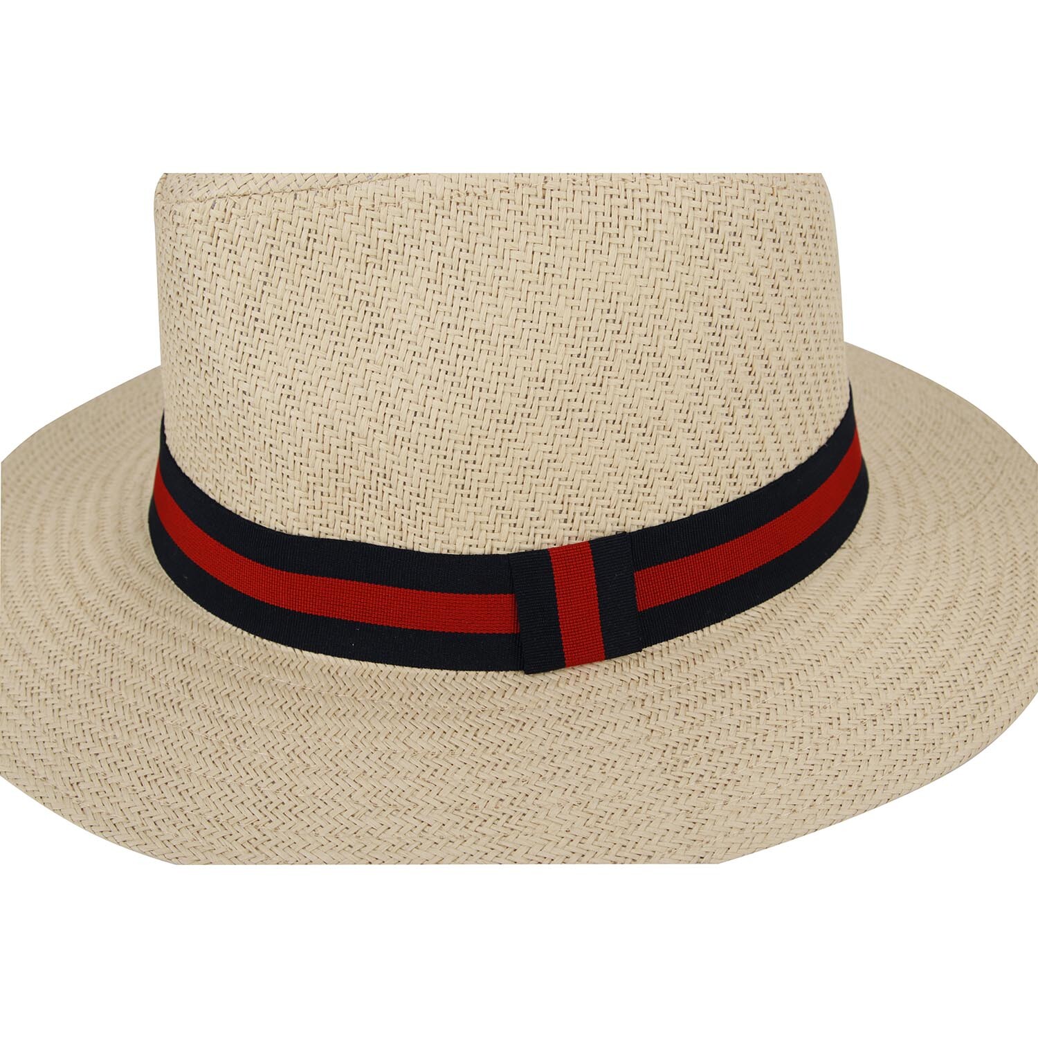 Red Band Straw Hat - Natural Image 2