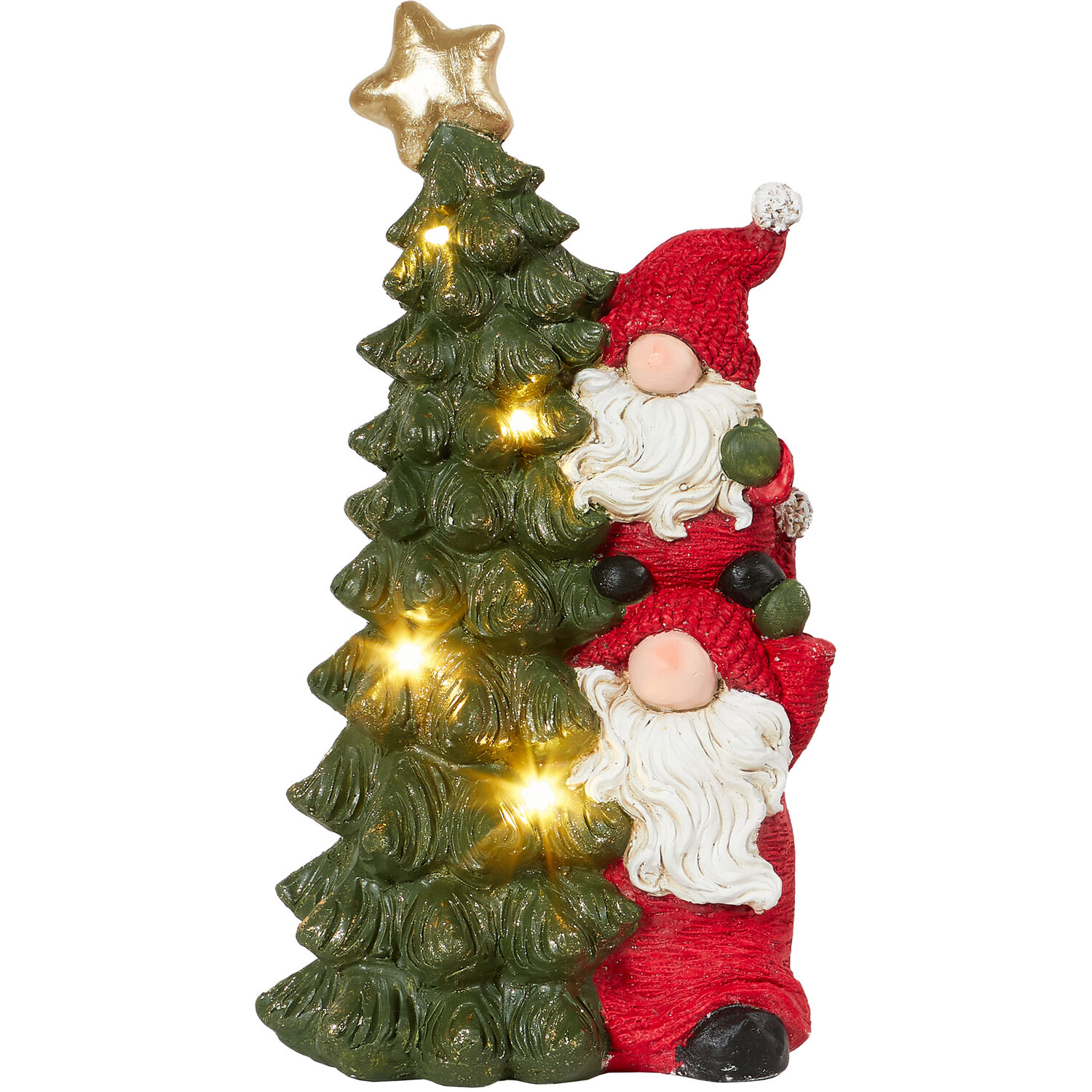 LED Christmas Tree Gonk Decoration - Green Image 2