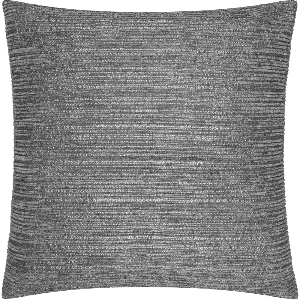Paoletti Jupiter Graphite Chenille Jacquard Cushion 50 x 50cm Image 1