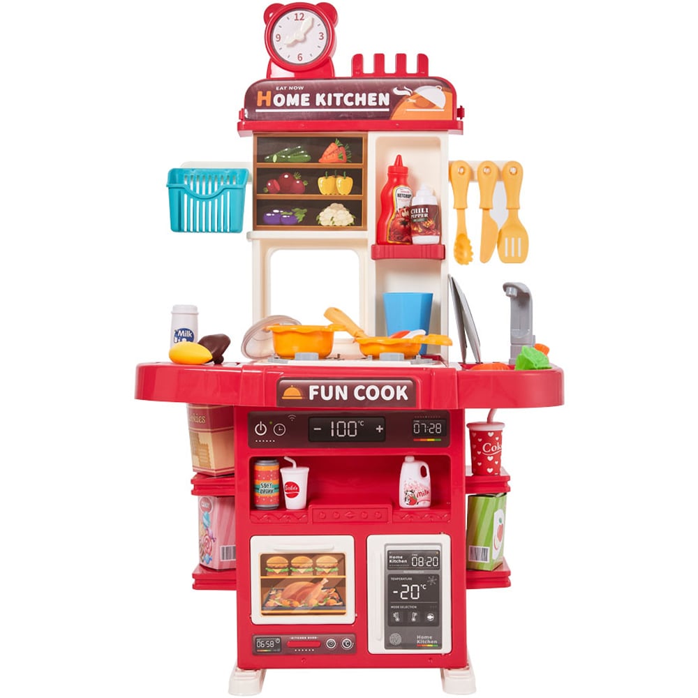 Tommy Toys 42 Piece Kids Kitchen Play Set with Smoke Sound and Light Image 1