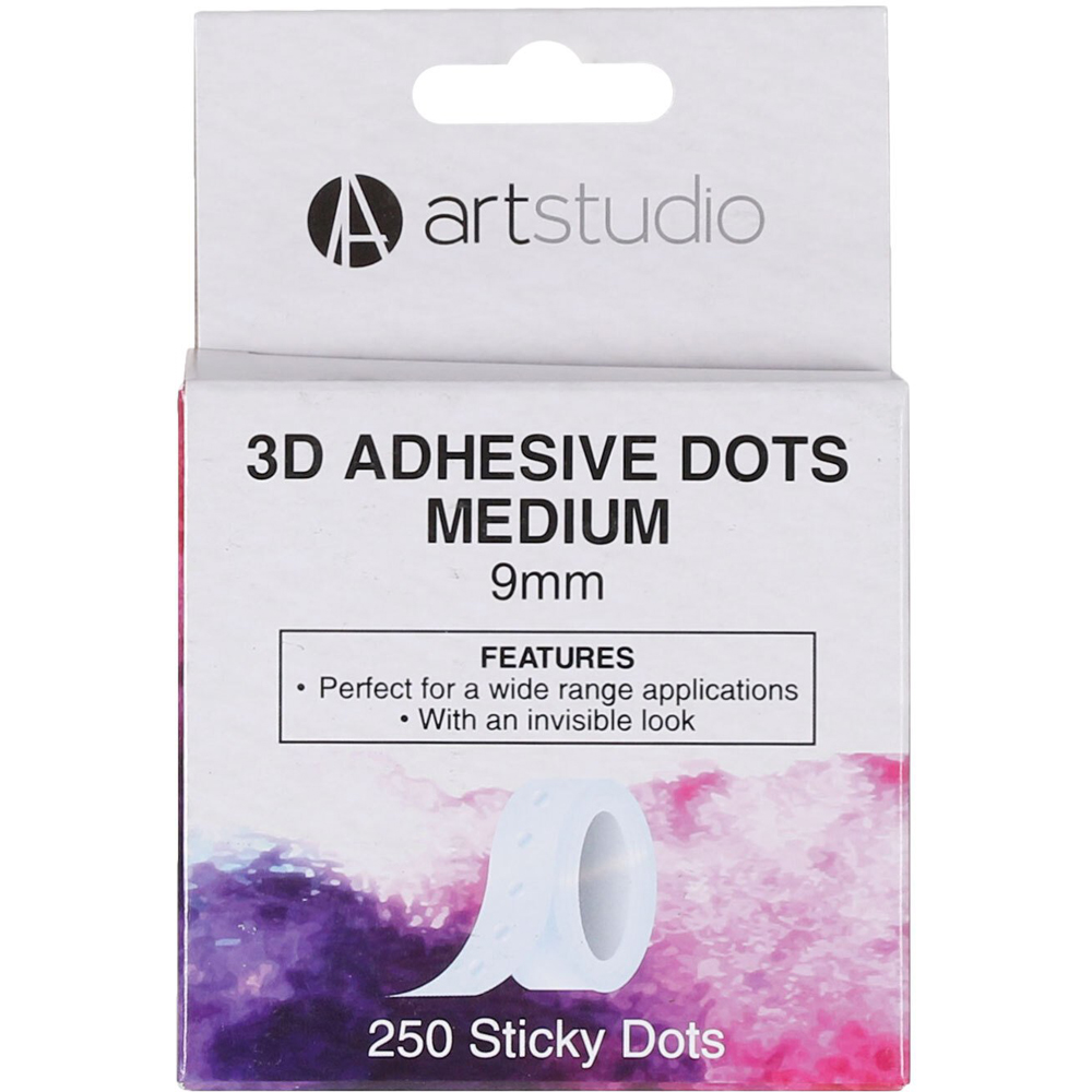 Pack of 250 Art Studio 3D Adhesive Dots - 9mm Image