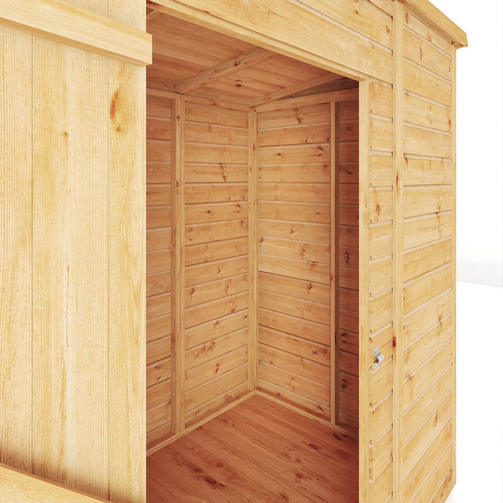 Mercia Woodsman 6 x 4ft Shiplap Pent Shed Image 4
