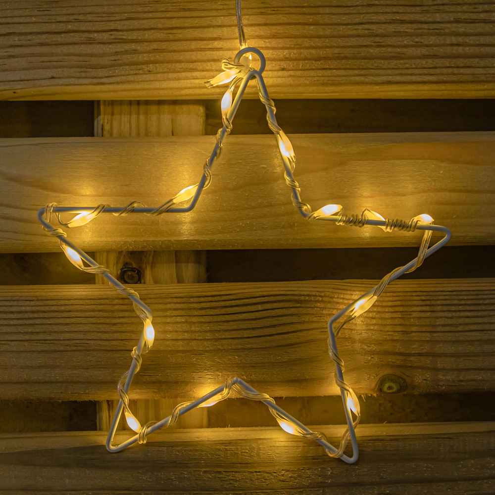Premier FlexiBrights 258 Warm White LED Star Christmas Curtain Light 1.2 x 1.2m Image 8