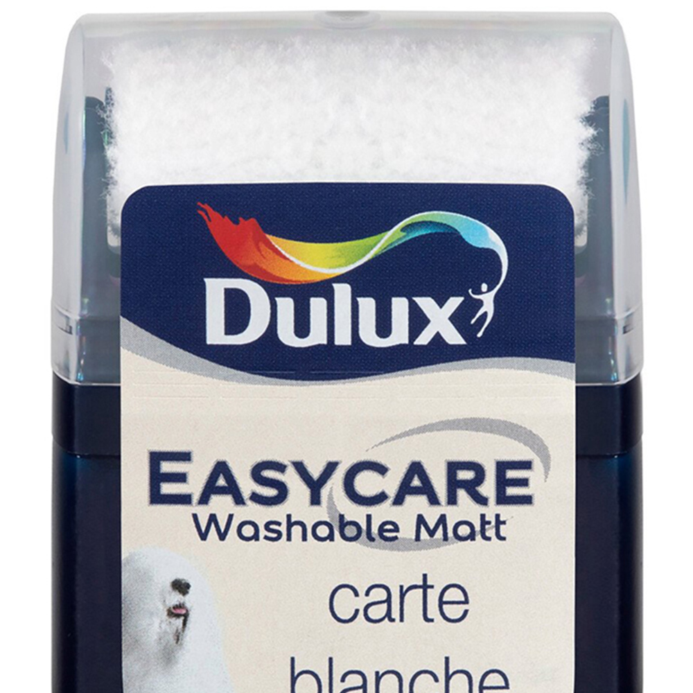 Dulux Easycare Carte Blanche Emulsion Paint Tester Pot 75ml Image 2