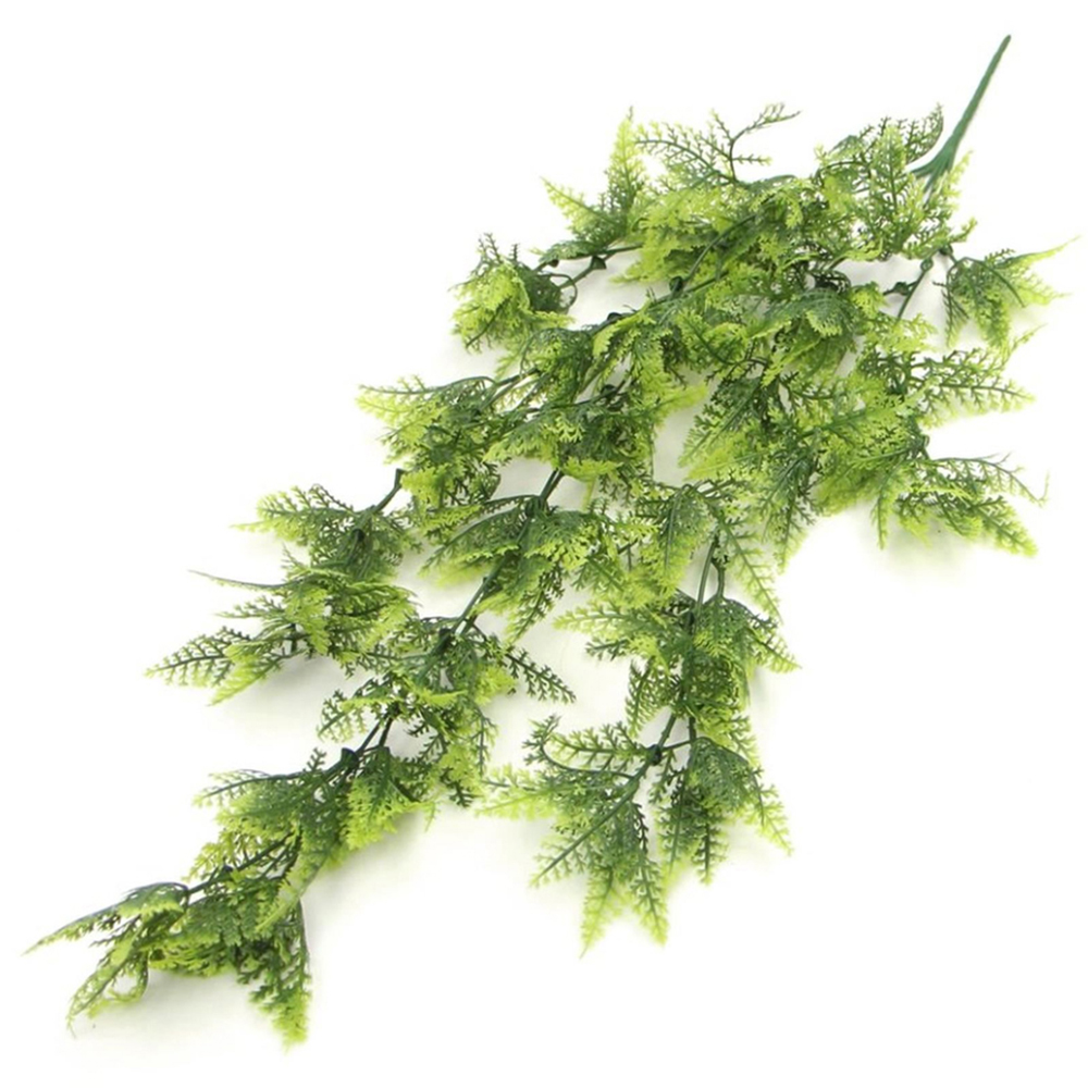 Leaf Boston Fern Hanging UV and Fire Resistant Artificial Plant 75cm 6 Pack Image 3