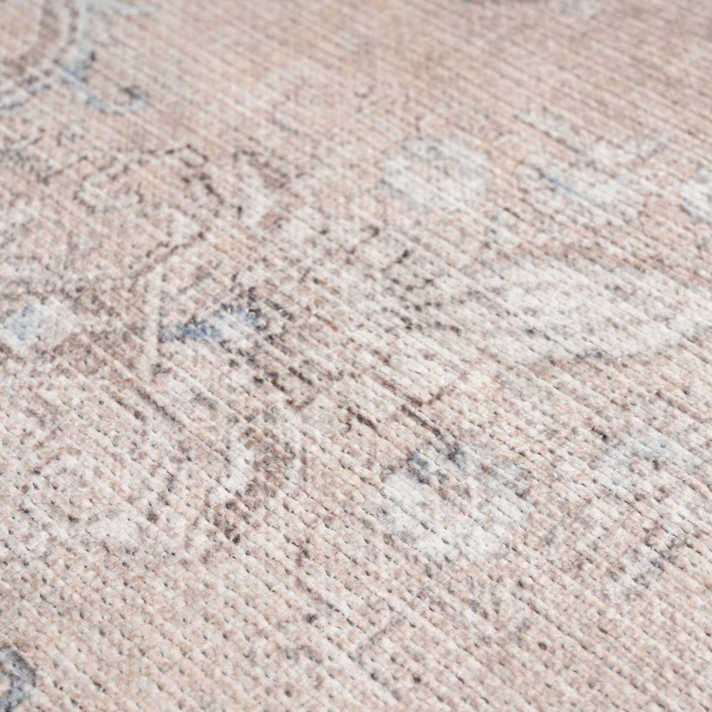 Kukoon Zoe Beige Flat Vintage Rug 240 x 330cm Image 6