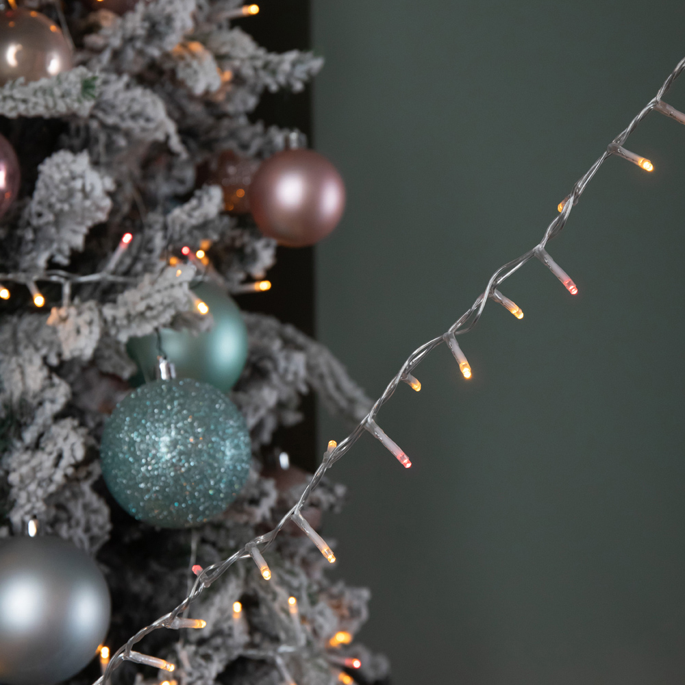Samuel Alexander TreeBrights 1500 Vintage Gold and Red LED Clear Cable Christmas String Lights 37.5m Image 3