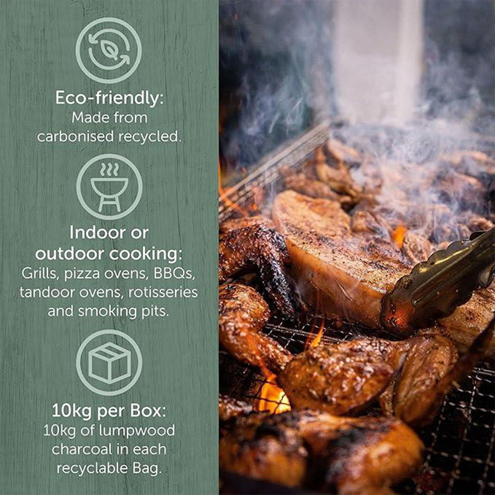Ecoblaze Restaurant Grade Lumpwood Charcoal Bag 10 Kg Image 4