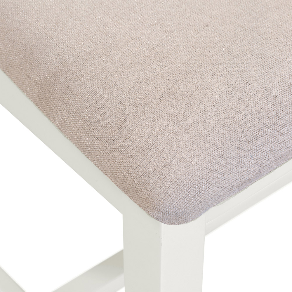 Seconique Windsor Sey of 2 Ivory and Oat Fabric Cross Back Dining Chair Image 6