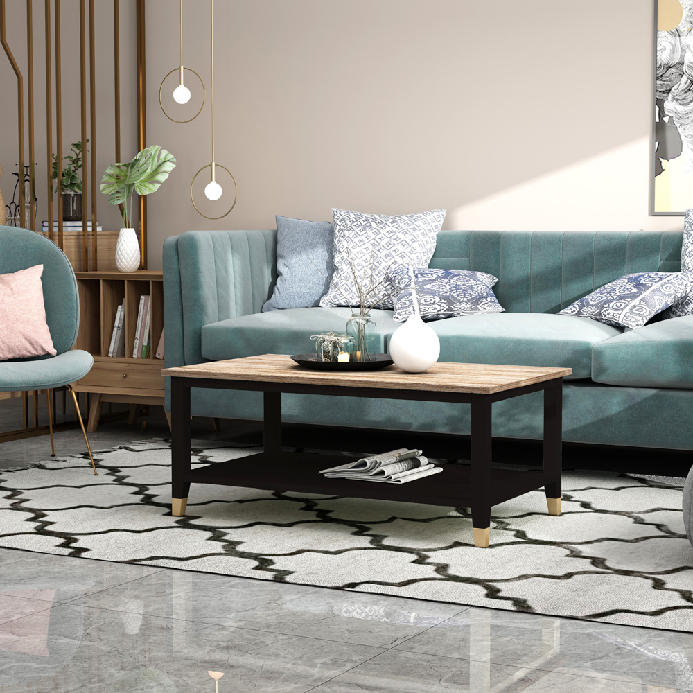 Palazzi Black Natural Coffee Table Image 7