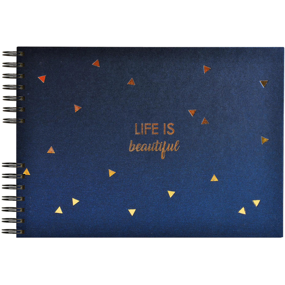 Exacompta Life Blue Wirebound Photo Album 50 Pages 150 Photos Image 3