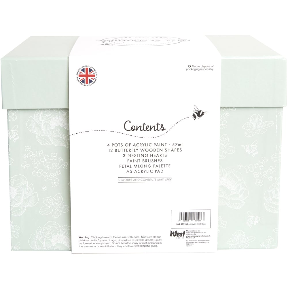 Bee & Bumble Multicoloured Acrylic Craft Box Craft Kit Image 4