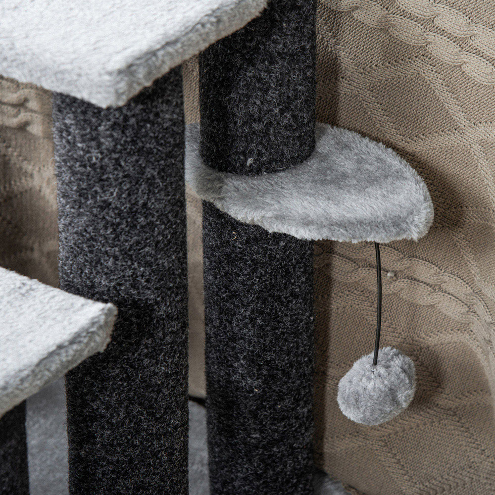PawHut 4 Step Pet Stairs Scratching Post Image 3