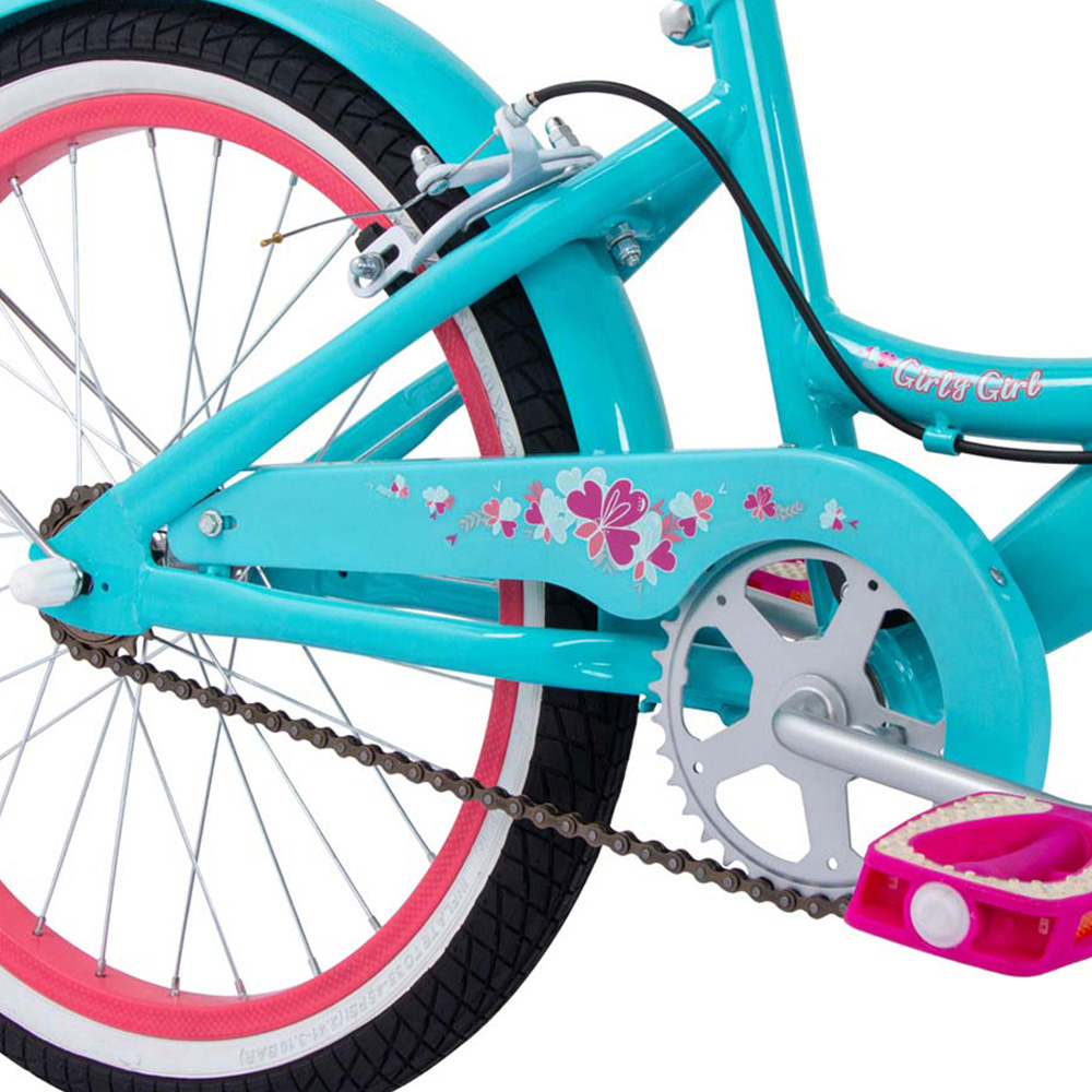 Huffy Girly Girl 23275W Aqua Blue Single Speed 20 inch Kids Bike Image 5