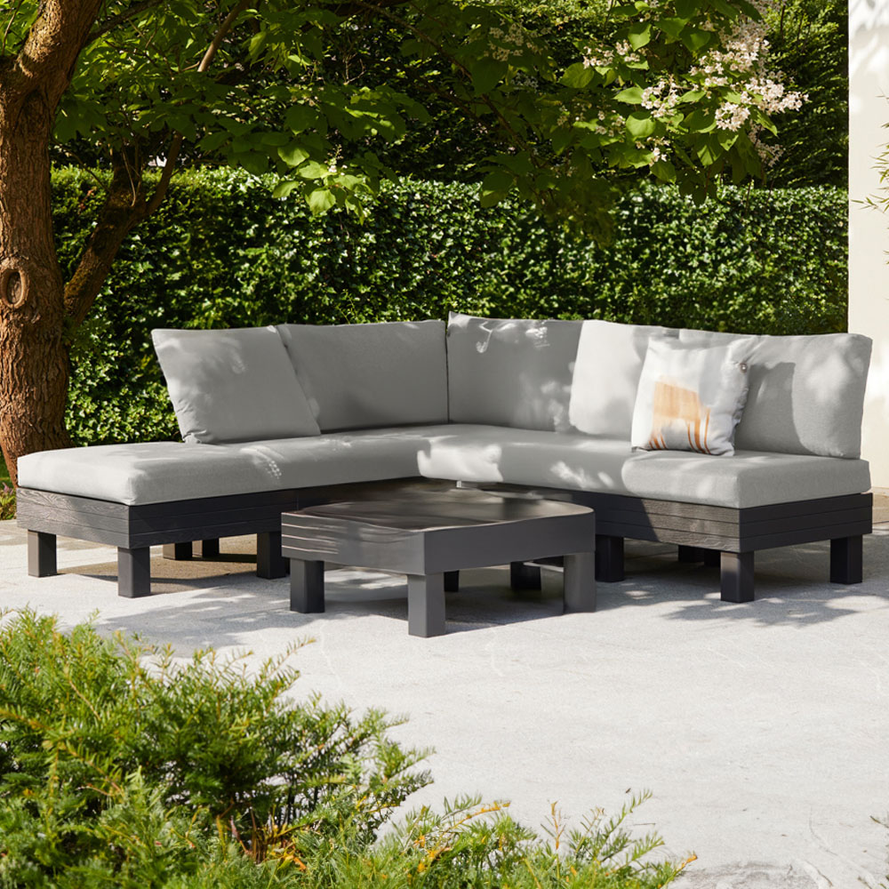 Keter Elements 5 Seater Grey Sofa Lounge Set Image 1
