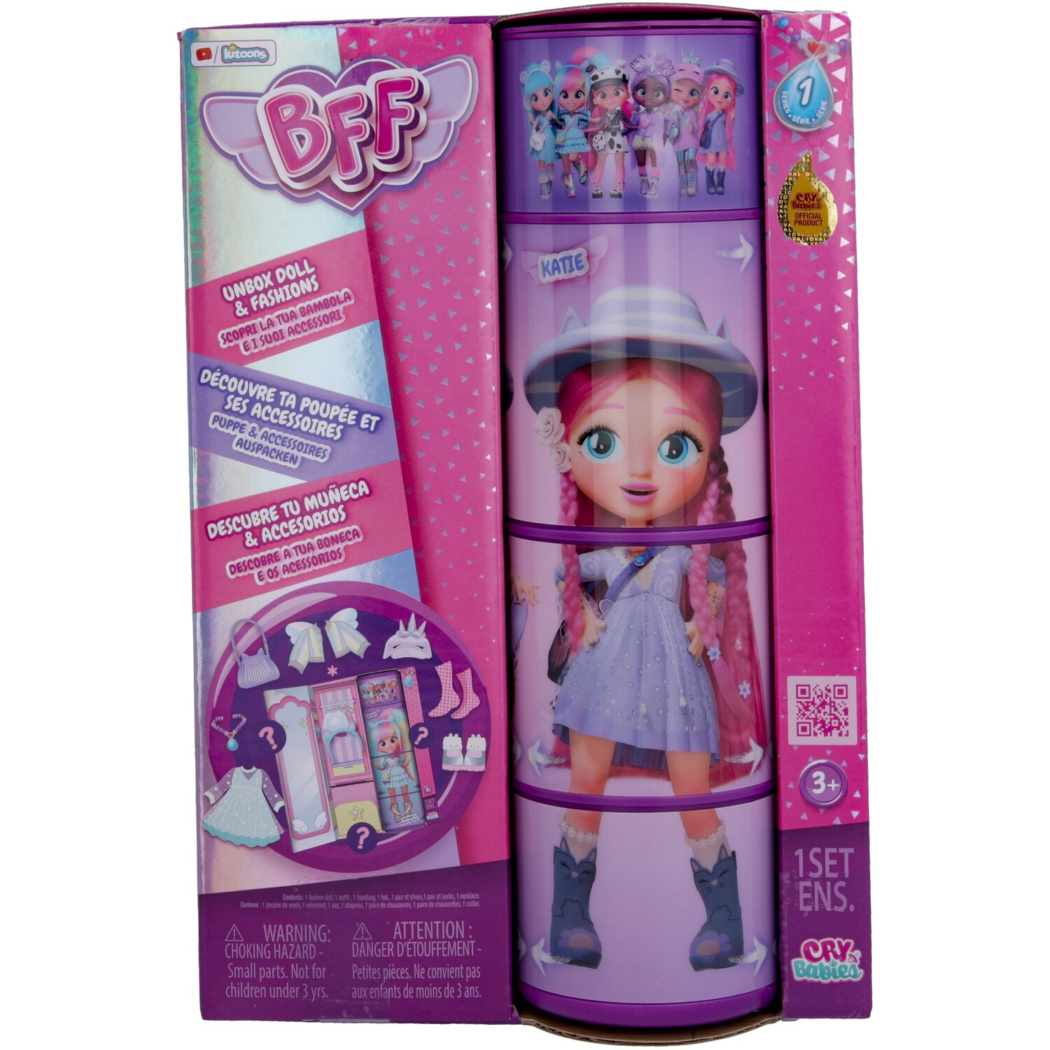 BFF Cry Babies Doll - Pink Image 4