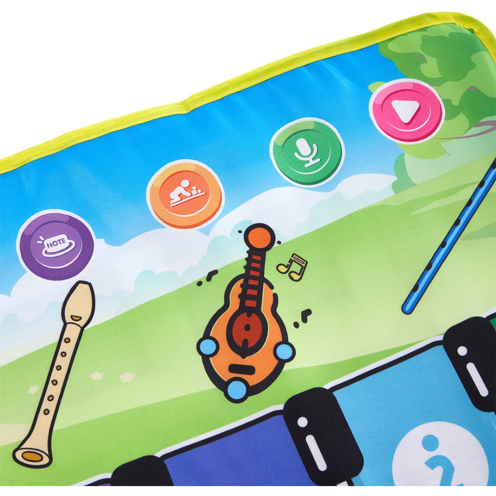 H&O Direct Kids Non-Slip Musical Piano Mat with Record Function Image 3