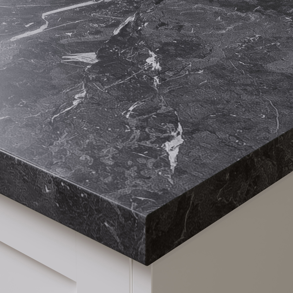 Options Plus Marqunia Marble Post-Formed Laminate Kitchen Upstand 3000 x 100 x 20mm Image 3